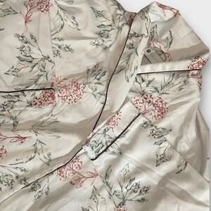 Ella Simone Pink Floral Robe Kimono Style Pajamas Loungewear Small Cottagecore